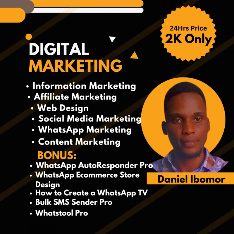 Buy Digital Marketing Blueprint Program by Daniel Ibomor on Selar