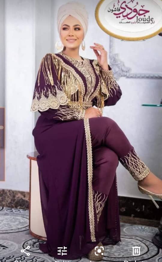 2 Pieces Abaya