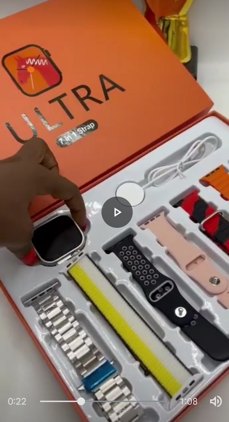 Smart watch with 7 straps