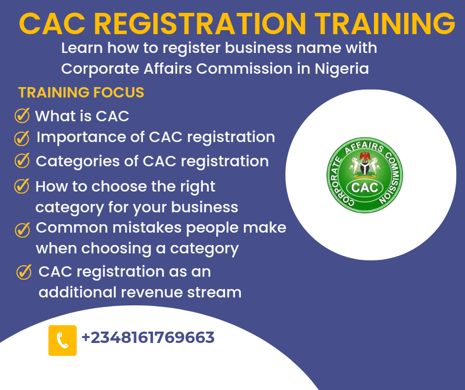 Buy CAC Business Registration Training by Brawndy Business School on Selar