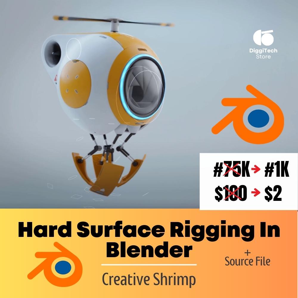 Buy HardSurface Rigging In Blender Creative Shrimp by DiggiTech Store on Selar.co