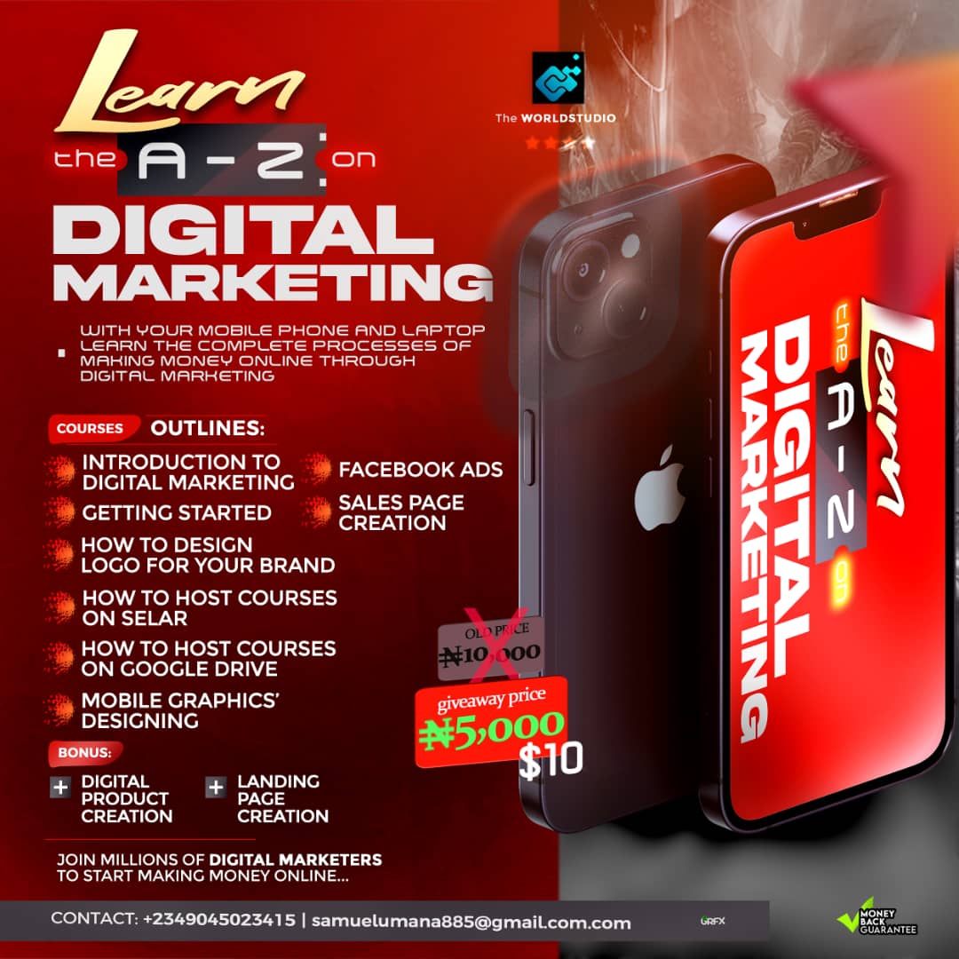 Buy Digital marketing course by Sammie Digitals on Selar