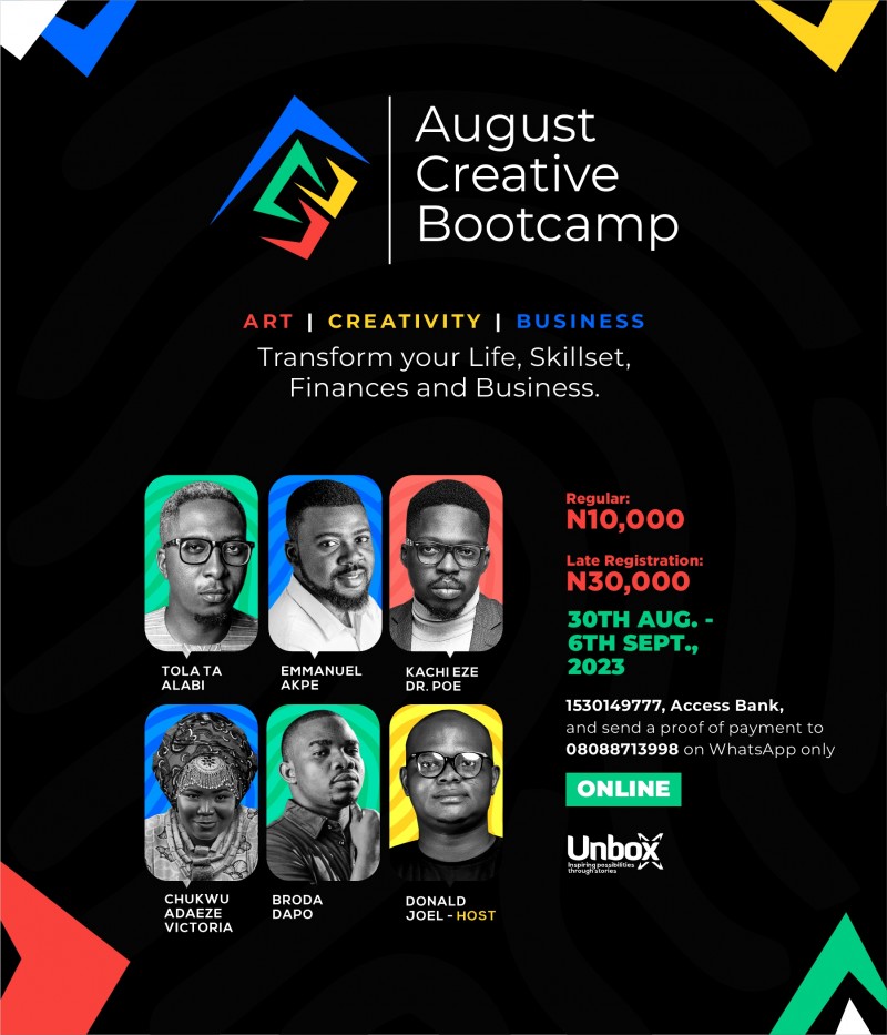 August Creative Bootcamp