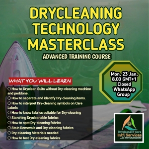 DRYCLEANING TECHNOLOGY MASTERCLASS