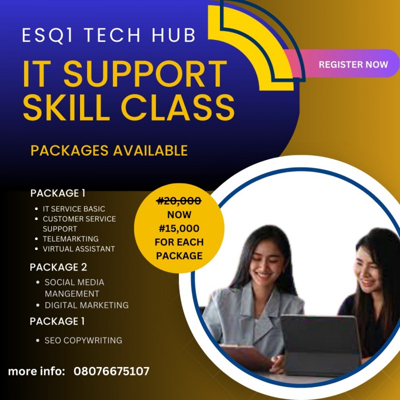 Buy IT SUPPORT SKILLS CLASS by Emmanuel Onuorah on Selar.co