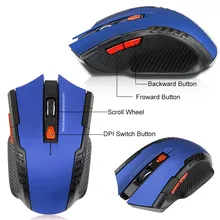 Buy Wireless Mouse with USB Receiver - 6 Button Mouse For Laptops and ...