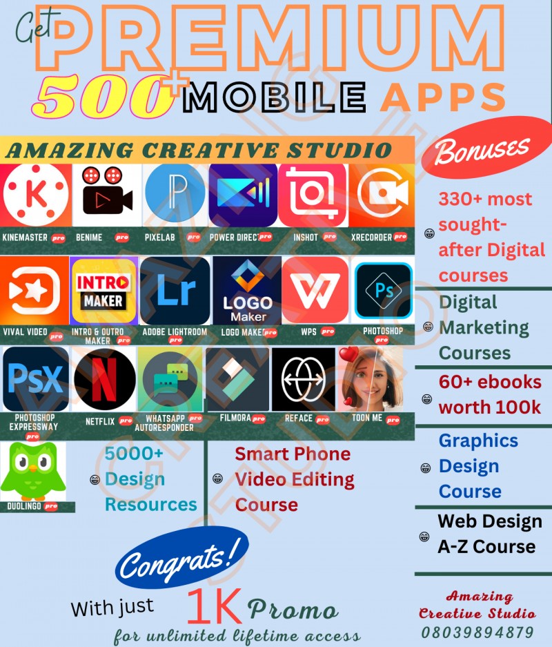 Premium 500 Plus Mobile software and app tools