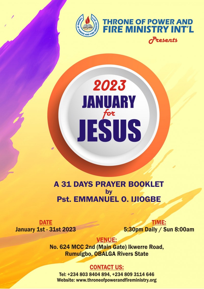 2023 JANUARY FOR JESUS