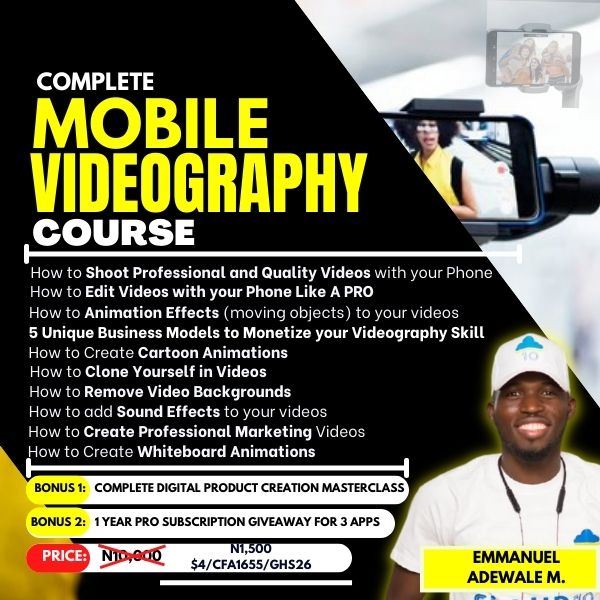 MOBILE VIDEO EDITING AND MANIPULATION COURSE