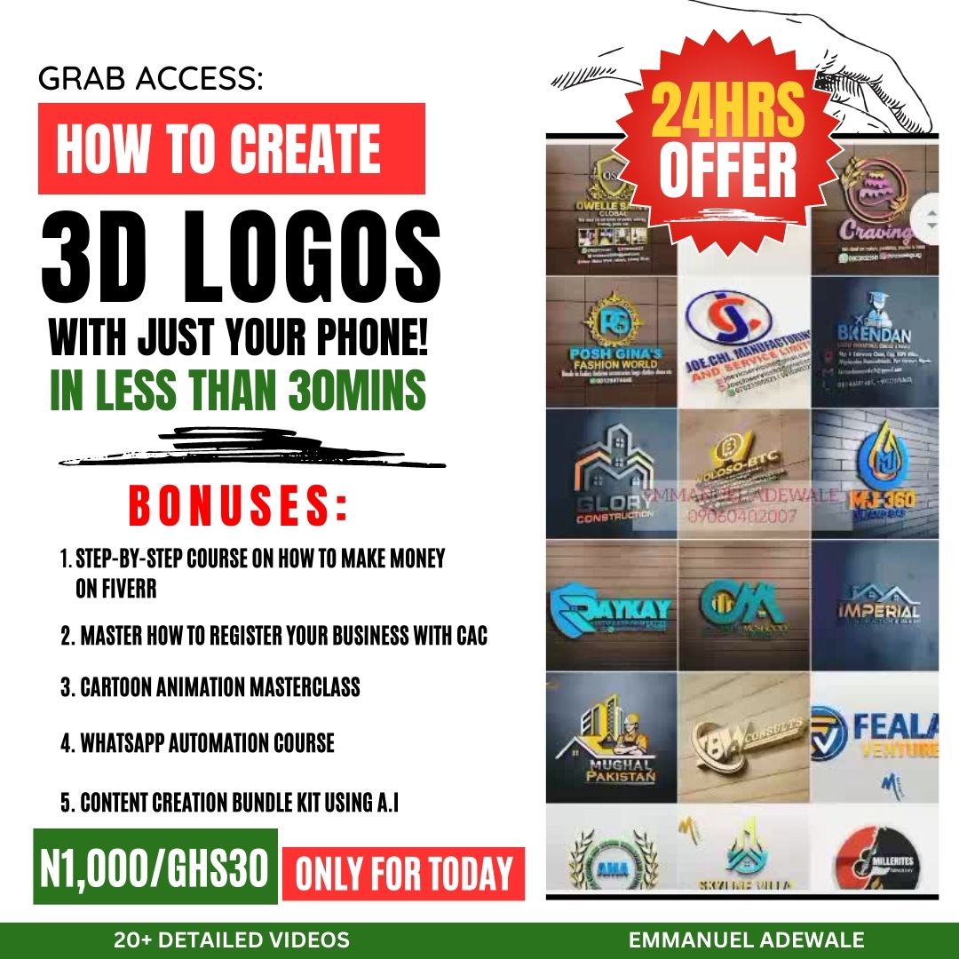 PROFESSIONAL 3D LOGO CREATION
