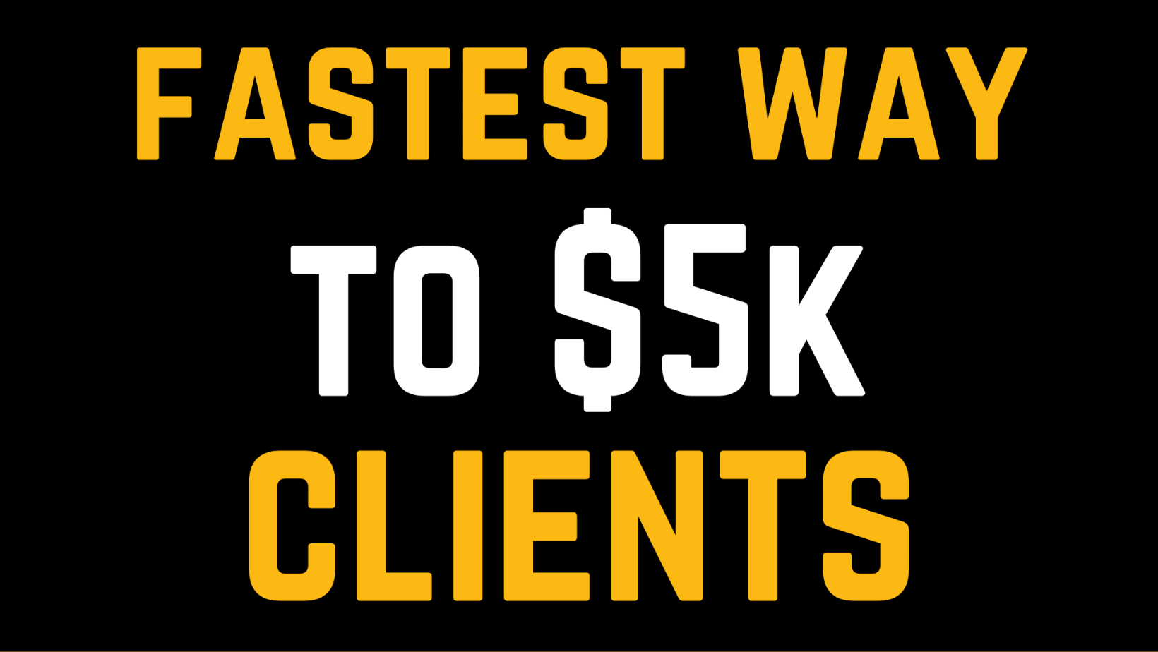 The Fastest Way To Get Foreign Clients To Pay You $5000 And Above Even If You Lack Self Confidence