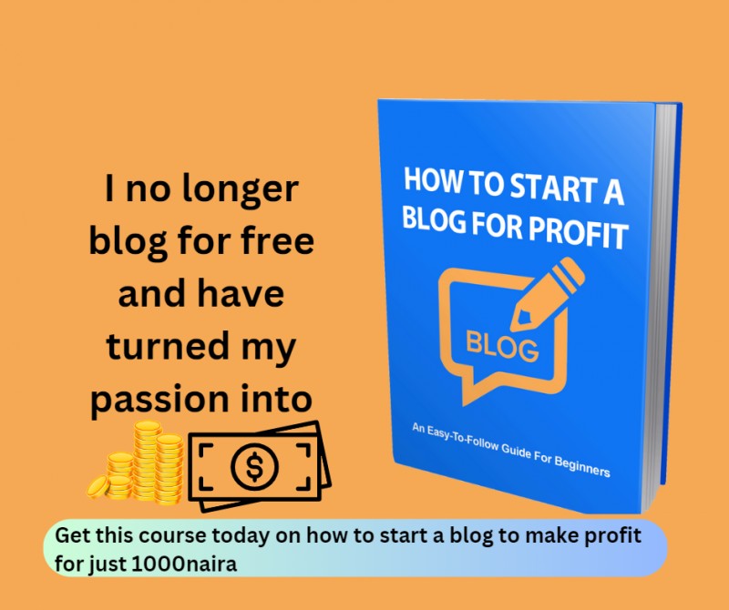 How To Start a Blog For Profit