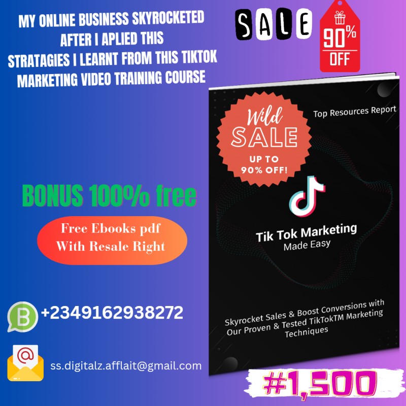 Buy TikTok Marketing Made Easy” Video Training Course.! by S S DIGITALZ ...