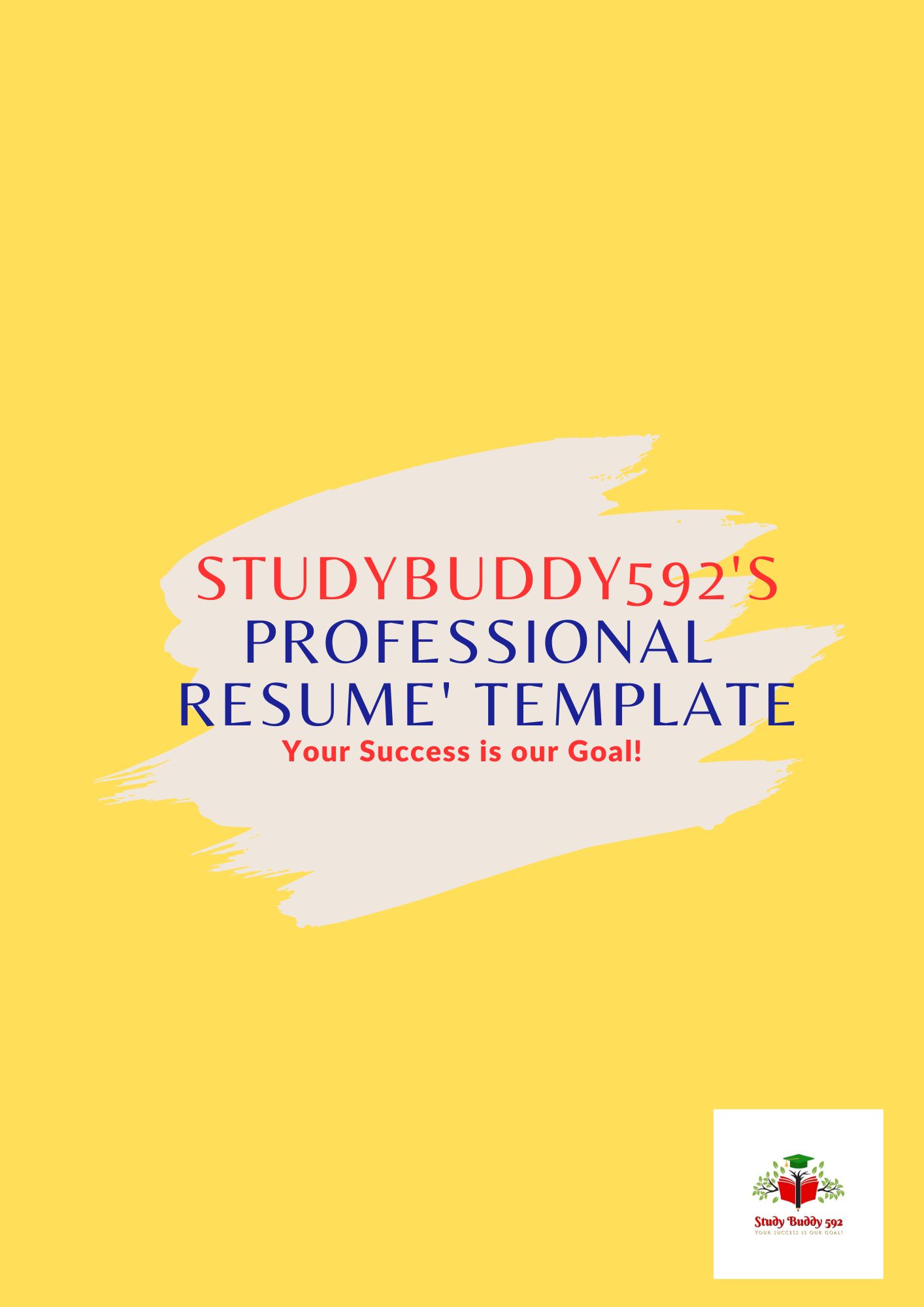 StudyBuddy592's Professional Resume' Template
