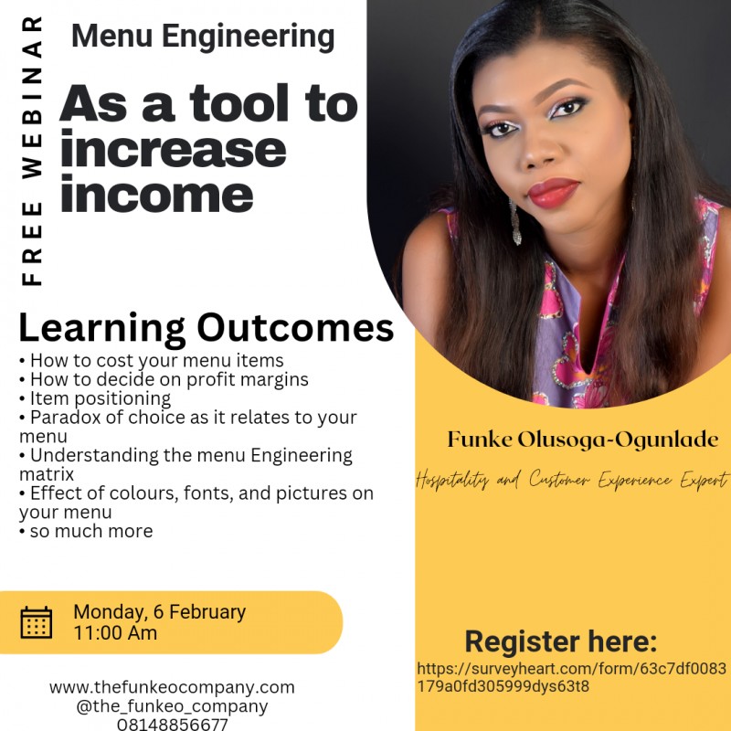 Menu Engineering as a tool to increase Profit