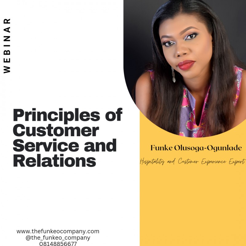 Principles of Customer service and Relations