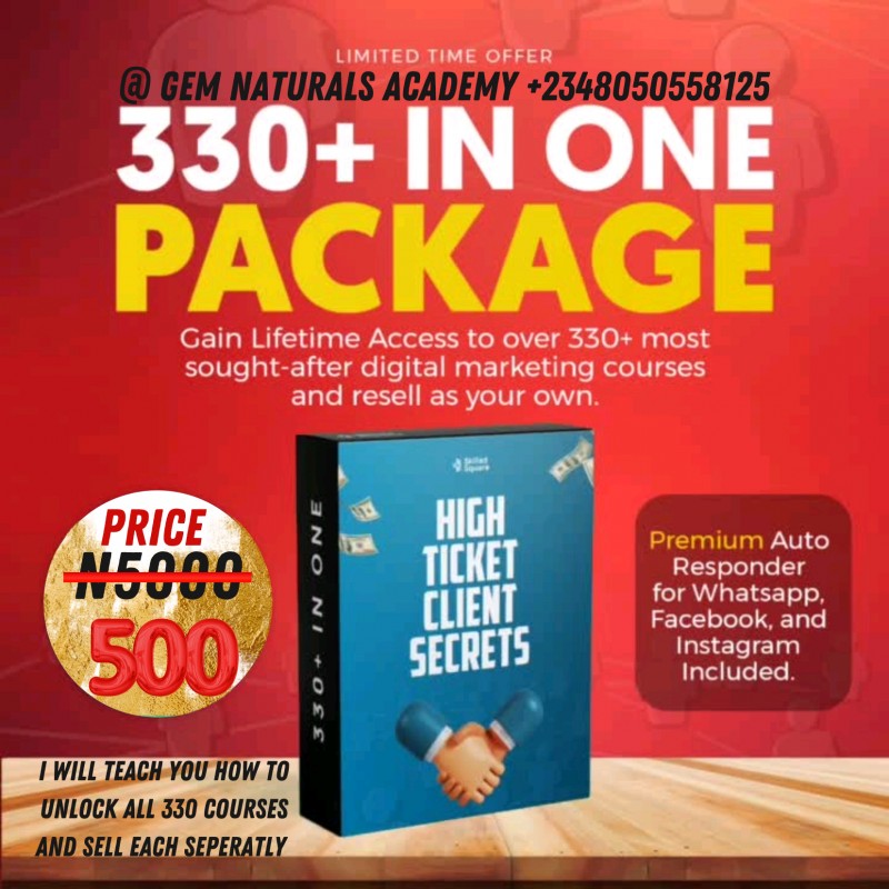 Buy 330+ IN ONE PACKAGE by Gem Naturals on Selar