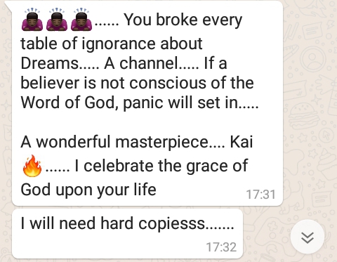 Dream, Wisdom Interpretation - Popoola Shalom