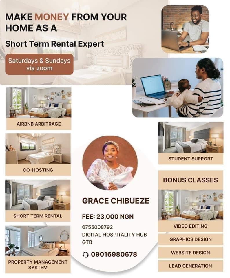 Buy Enroll into Short Term Rentals and Virtual Property Management