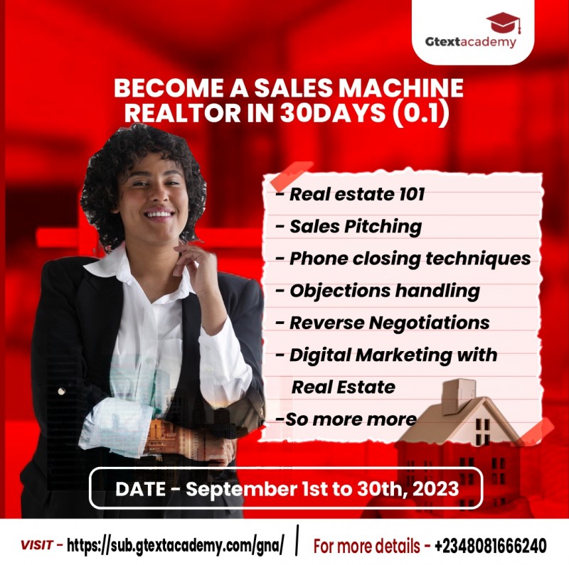 Become a Sales Machine Realtor in 30days