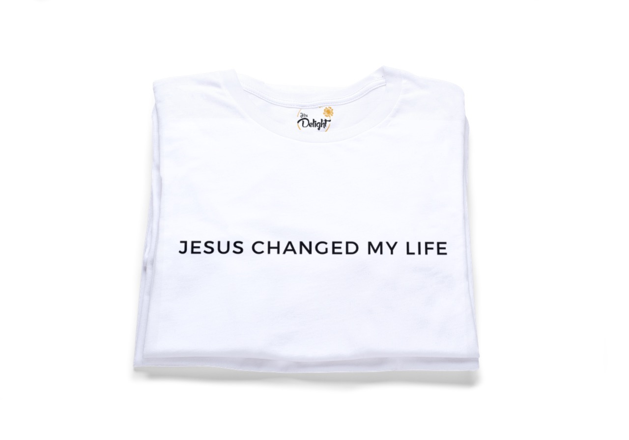 Buy Jesus Changed My Life T-shirt by HIS DELIGHT BRAND on Selar