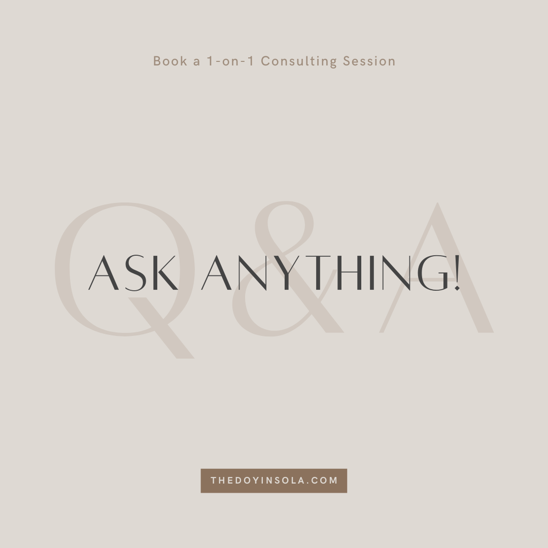 1-on-1 Consultation