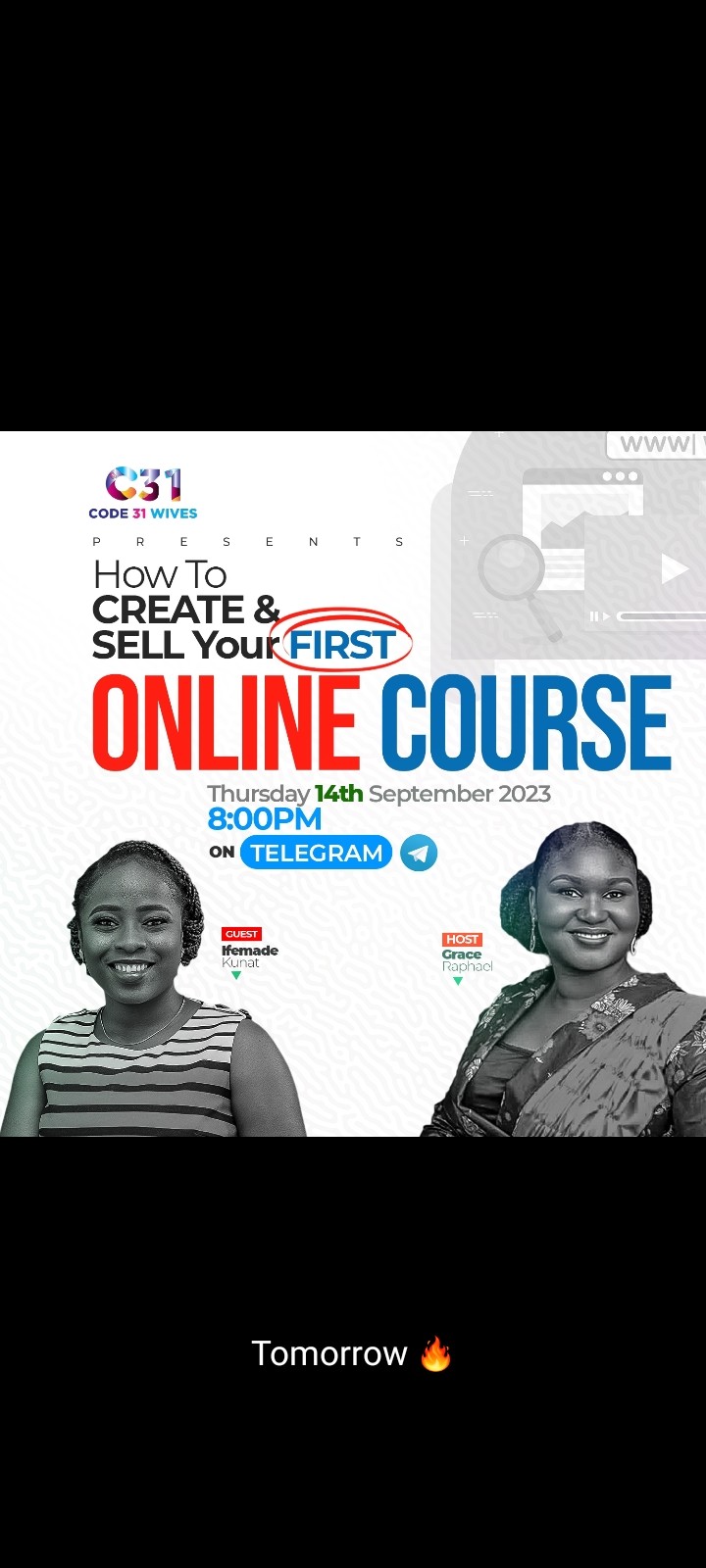 Create your first online course replay link