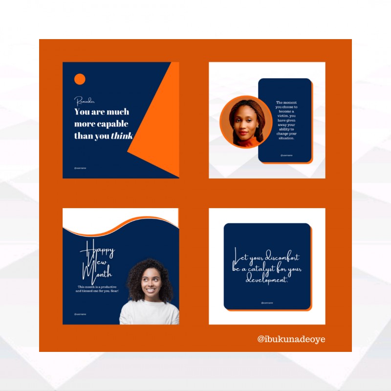 Social media design template