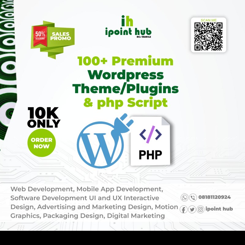 Buy 100+ Premium Wordpress Theme/Plugins & php Script by Sunday unyime ...