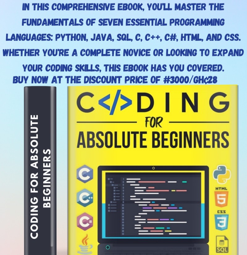Buy Coding for absolute beginners by Olufemi Joseph on Selar