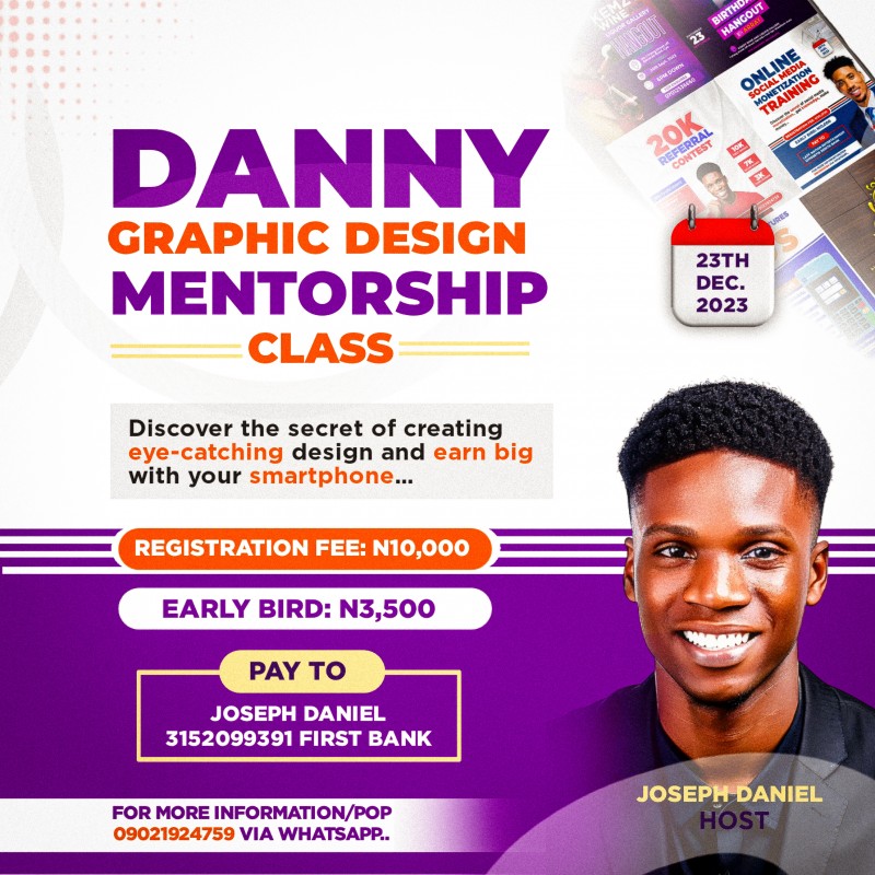 Buy Danny Graphic Mentorship by Daniel Joseph Asuquo on Selar