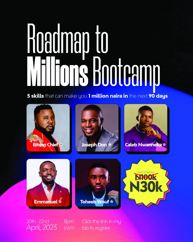 Roadmap to millions bootcamp