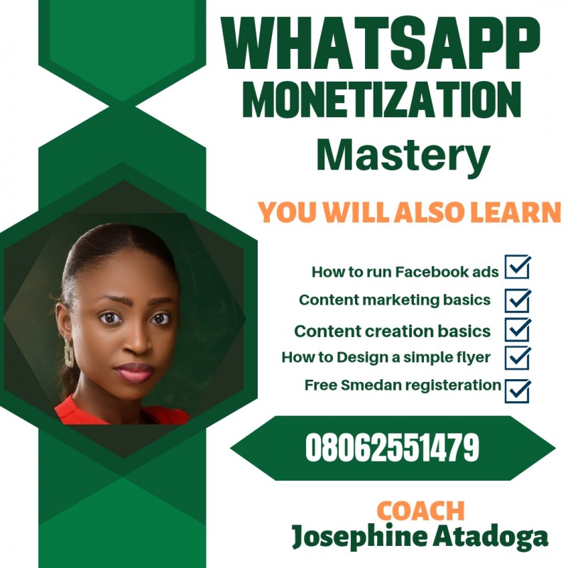 Buy WhatsApp Monetization Mastery by Atadoga ojonoka Josephine on Selar