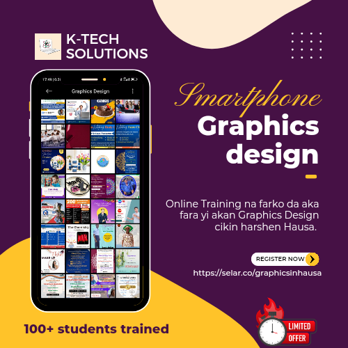 Graphics Design da Wayar Hannu (Mobile Phone).