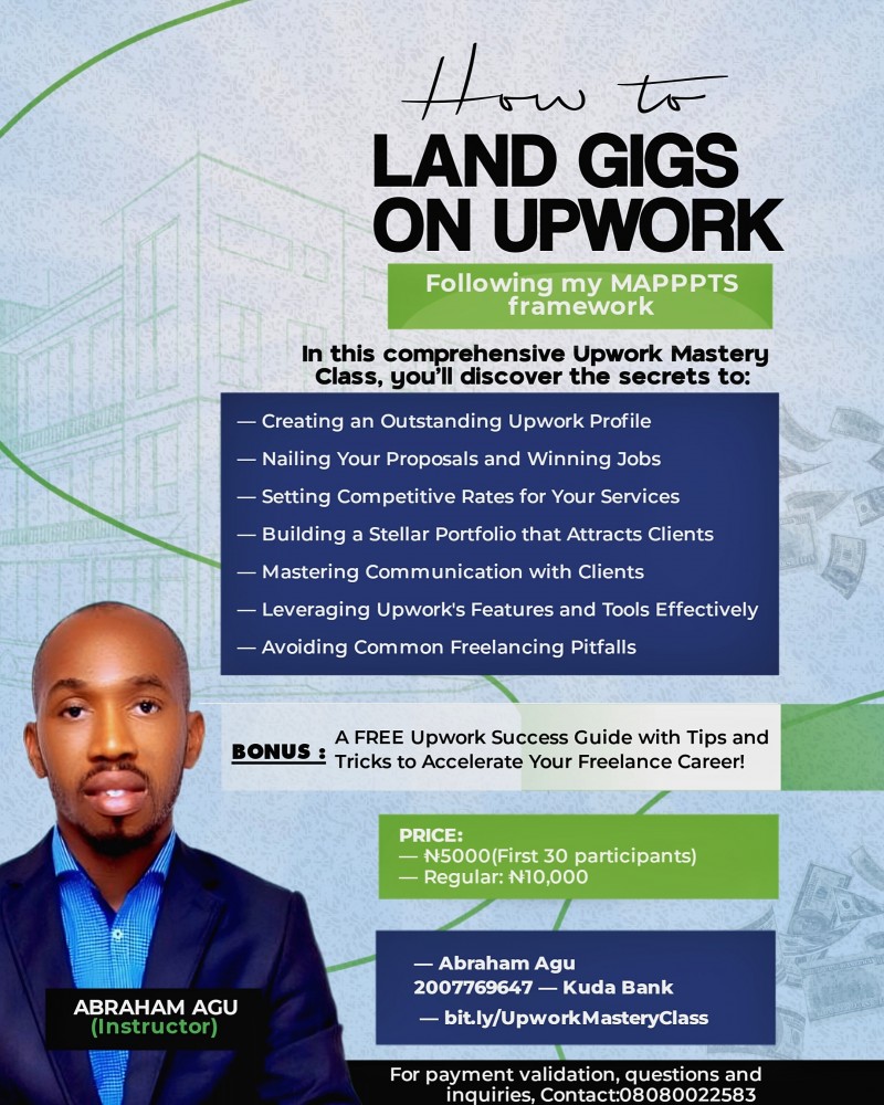 Buy Upwork mastery Course: How to land Gigs On Upwork by Digital ...