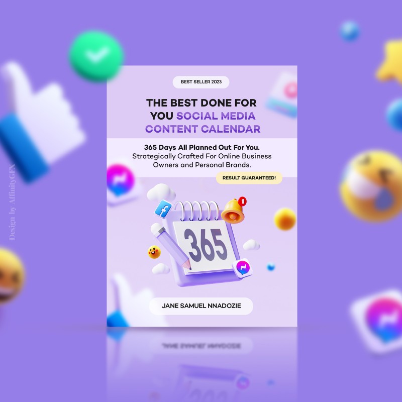 Buy The Best 365 Days Done For You Content Calendar by KJ's Spot ...