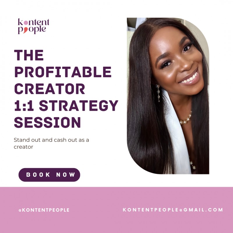 The Profitable Creator 1:1 Strategy Session