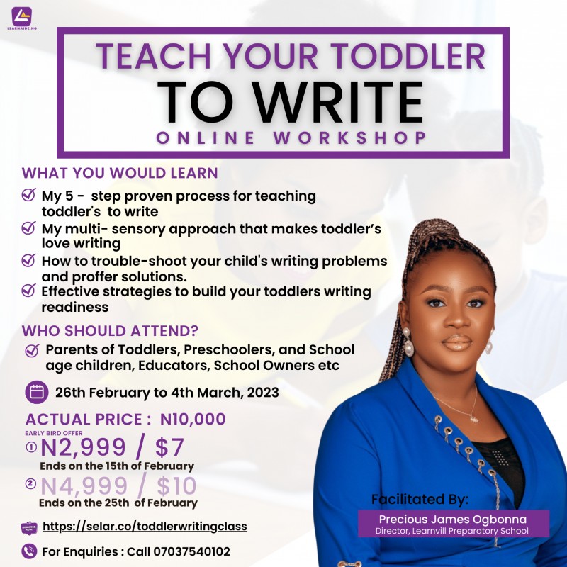 Teach Your Toddler To Write