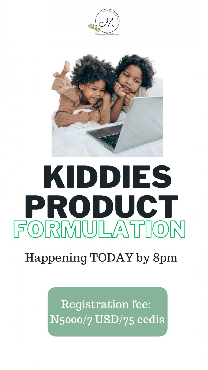 Kiddies skincare formulation