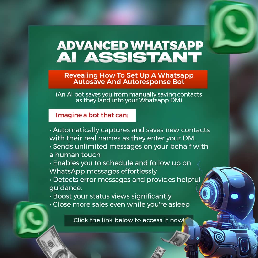 Buy Advanced AI WhatsApp Sales Bot Mastery By Lisa Jemine Dorsu On Selar Buy advanced ai whatsapp sales bot mastery by lisa jemine dorsu on selar
