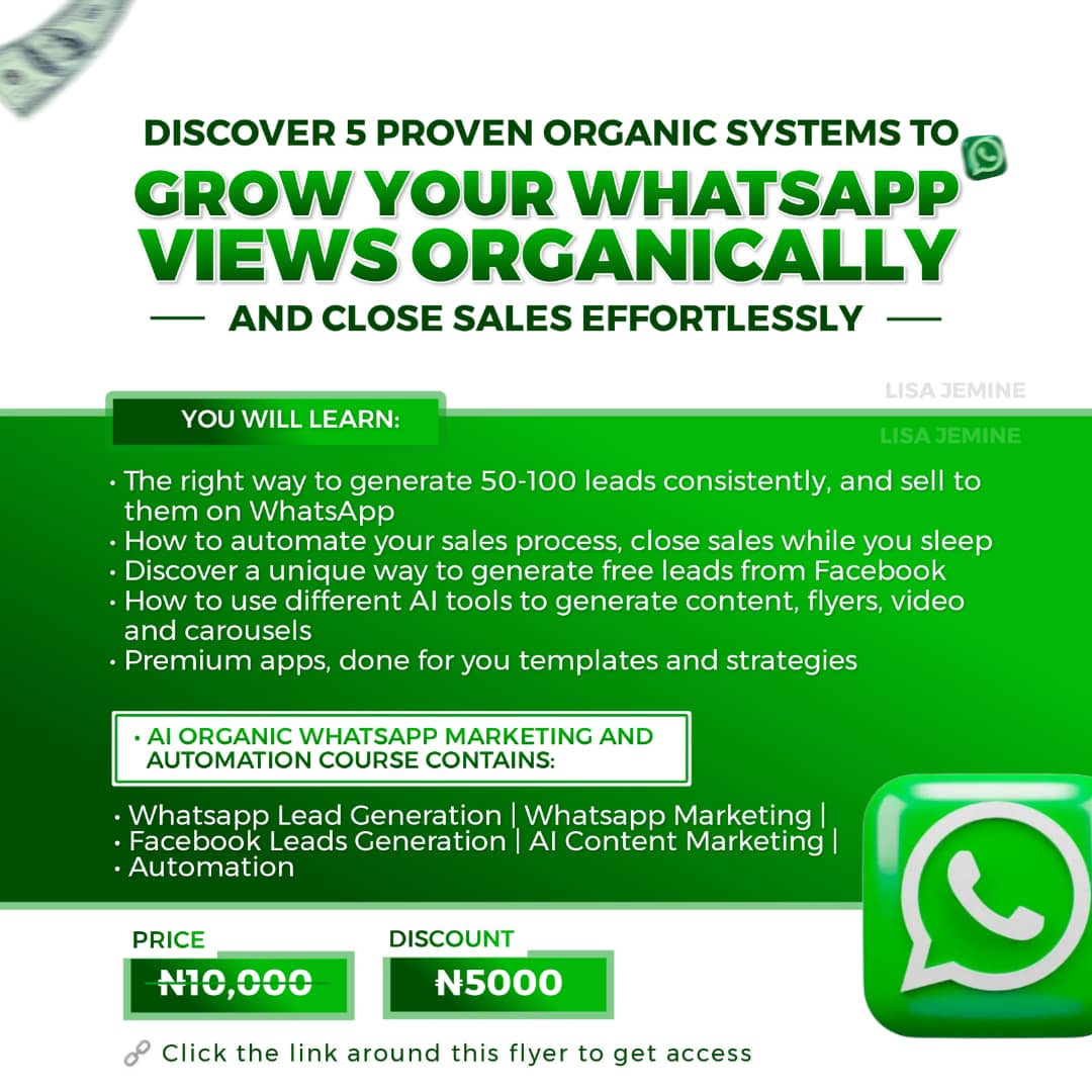 GROW YOUR WHATSAPP VIEWS ORGANICALLY