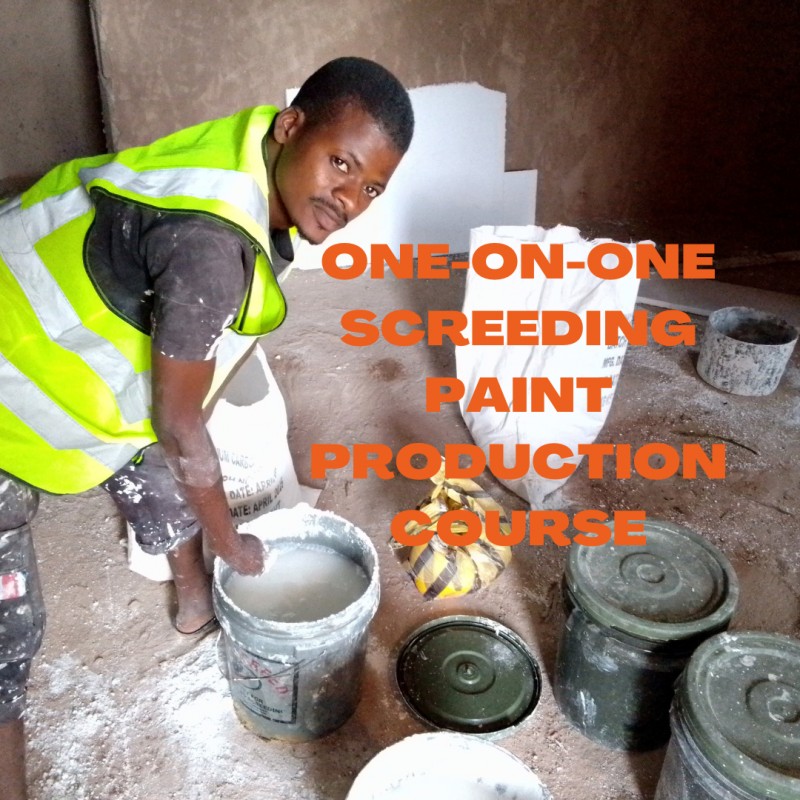 Buy SCREEDING PAINT PRODUCTION MENTORSHIP by Lokossou Sylvain on Selar.co