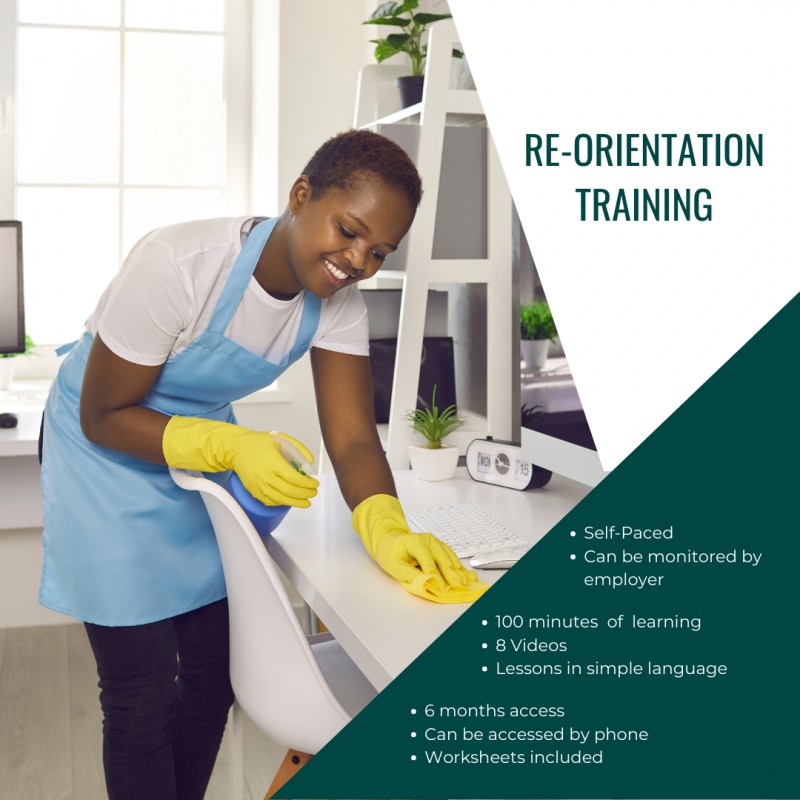 DOMESTIC STAFF RE-ORIENTATION
