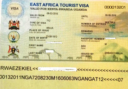 East Africa Tourist Visa Advisory (3in1 Visa- Rwanda, Uganda, Kenya)