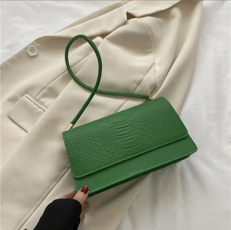 Trendy Shoulder Bag Casual Solid Handbag Armpit
