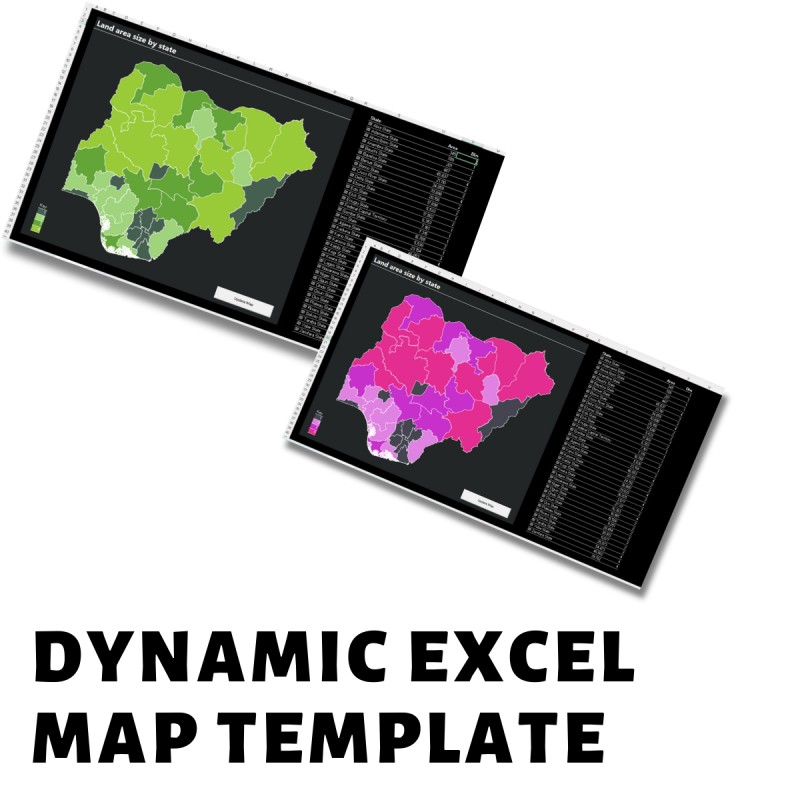 Thematic Nigeria Map (Excel template)