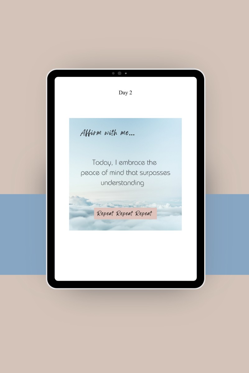 Affirm With Me - 30 Days Of Affirmations - Printable - Live Well And Thrive