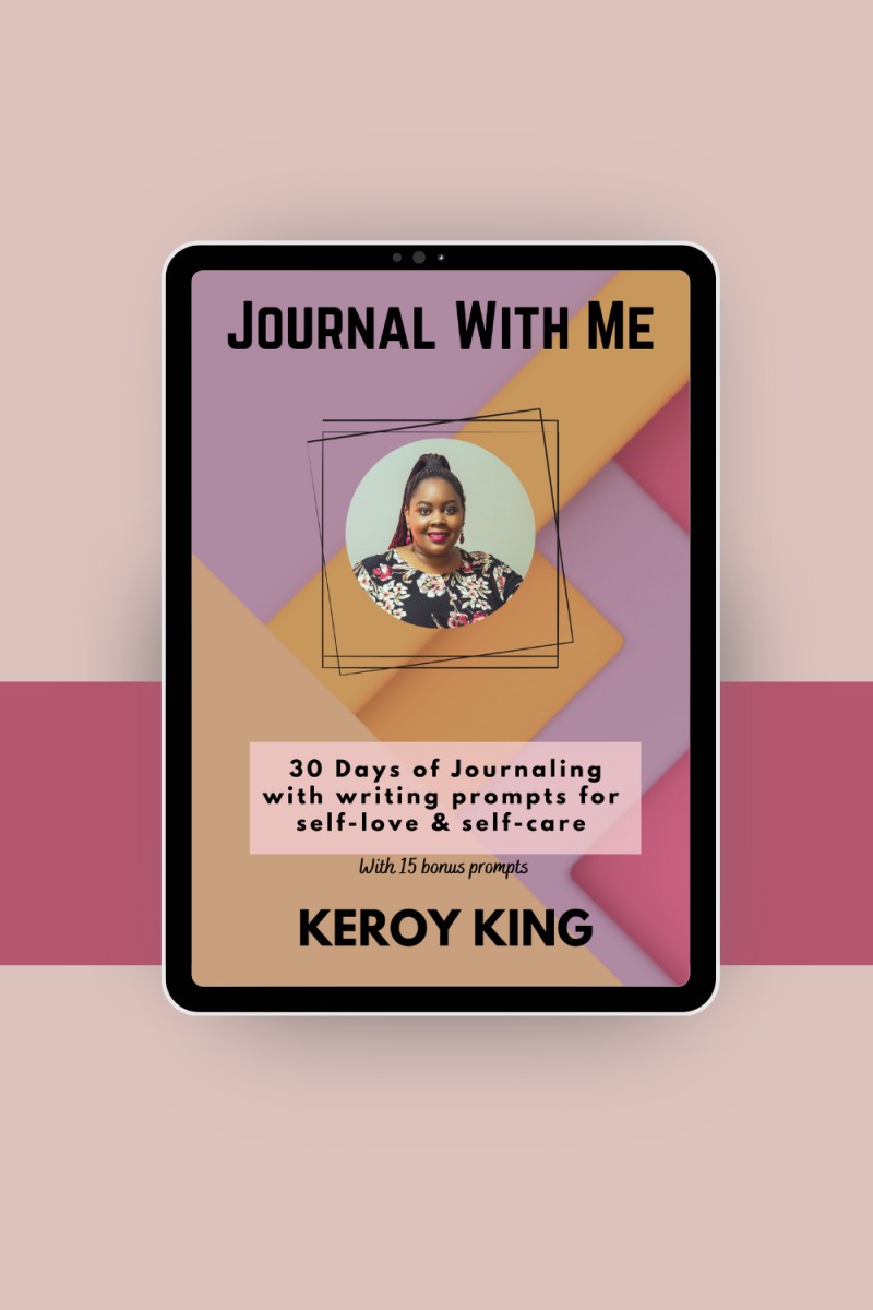 Journal With Me - 30 Days Of Self-Care & Self-Love Printable - Includes 15 Bonus Prompts