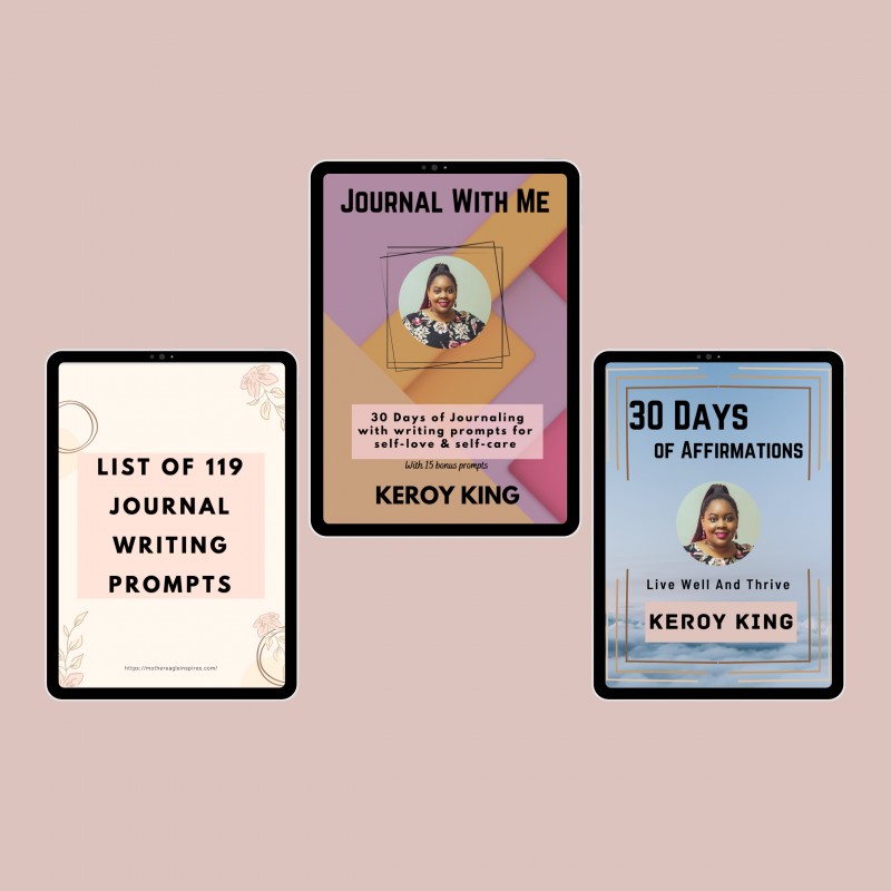 Journal With Me/Affirm With Me - 30 Days Of Affirmations/Journal Prompts Printable Bundle