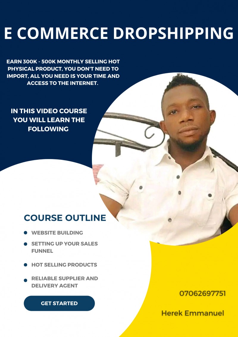 Buy Video guide on E commerce dropshipping by Herek Emmanuel on Selar